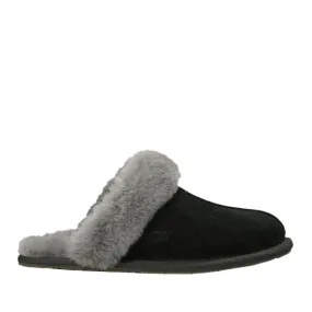 UGG Australia Women's Scuffette II Sheepskin Slipper in Black/Grey