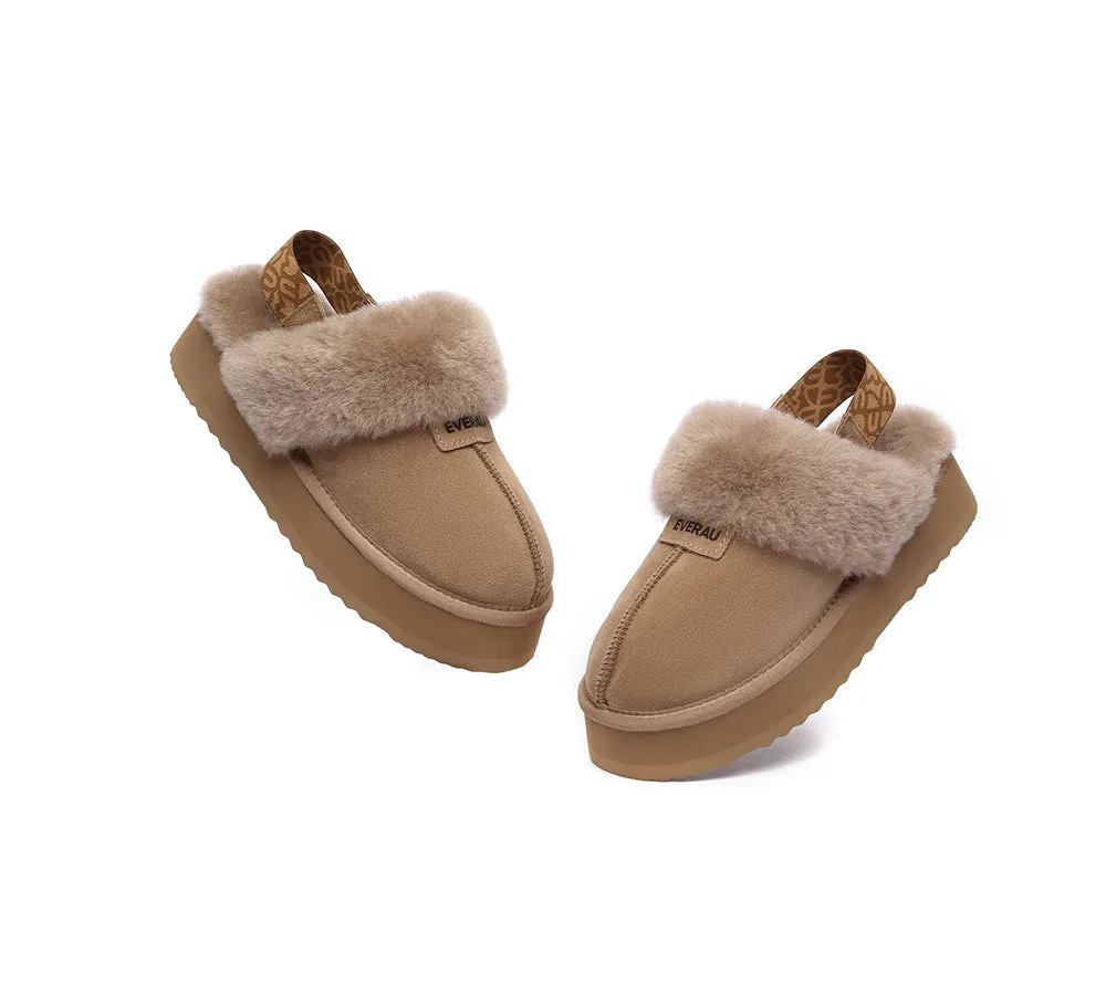 UGG Women Removable Strap Slingback Platform Slippers Forever