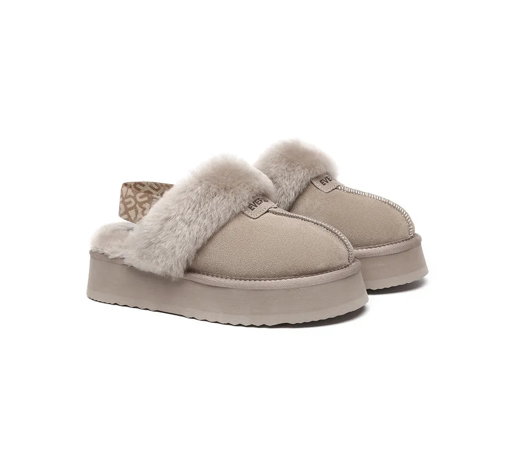 UGG Women Removable Strap Slingback Platform Slippers Forever