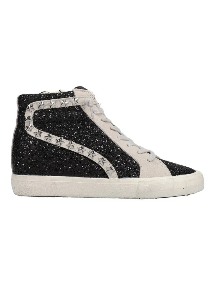 Vintage Havana Dormy High - Black Sparkle-***FINAL SALE****