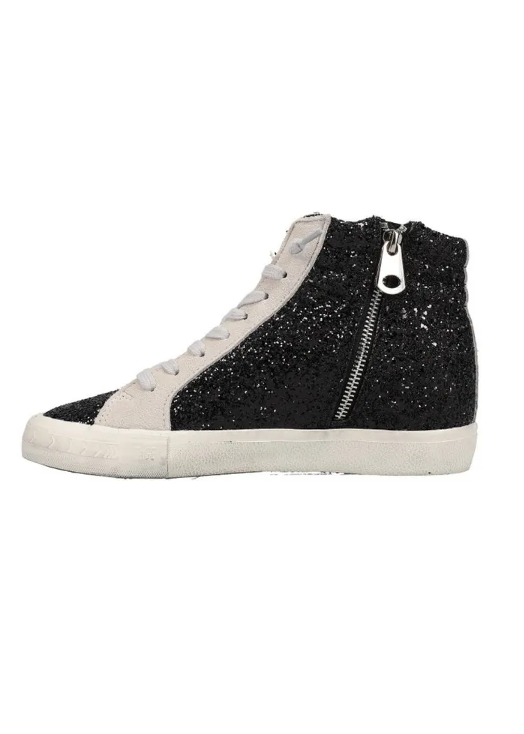 Vintage Havana Dormy High - Black Sparkle-***FINAL SALE****