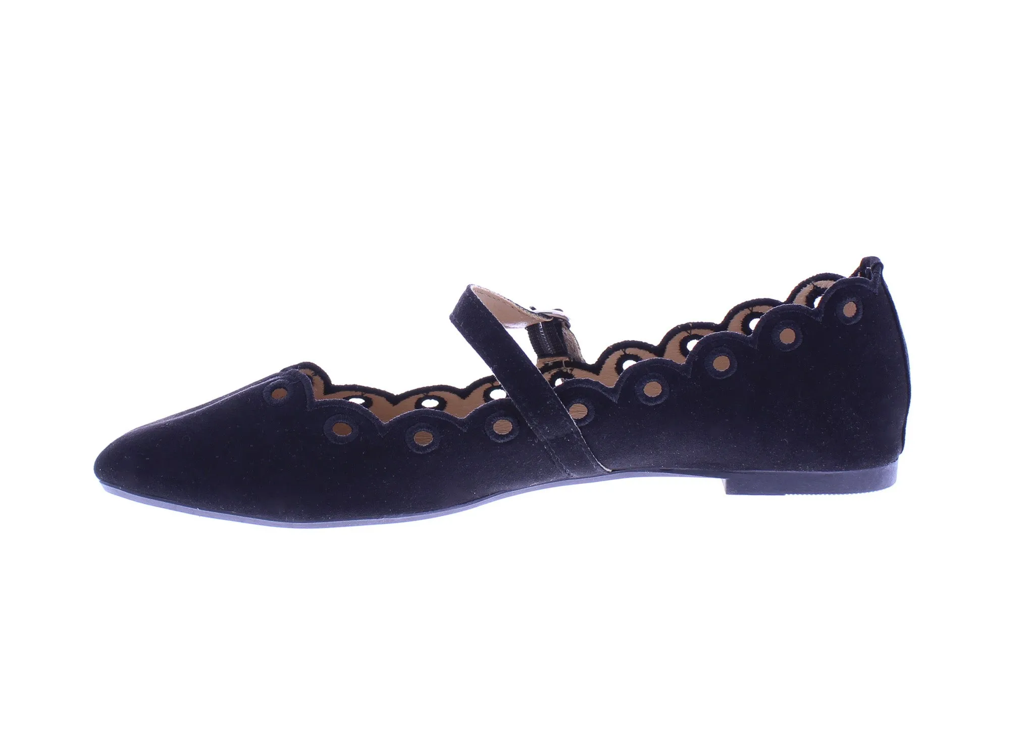 Women Embroidered Mary Jane Flats