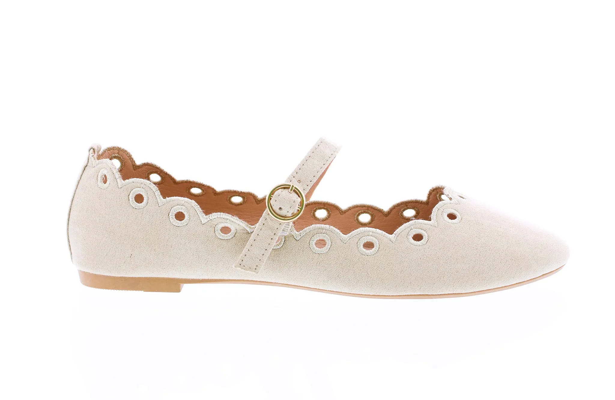 Women Embroidered Mary Jane Flats