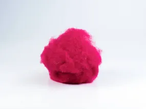 Wool for wet felting. Pink color