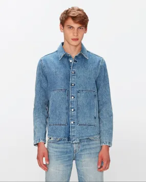 Workwear Overshirt in Vintage Blue