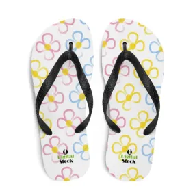 Yellow Flowers Stretchy Slip Resistant Slippers